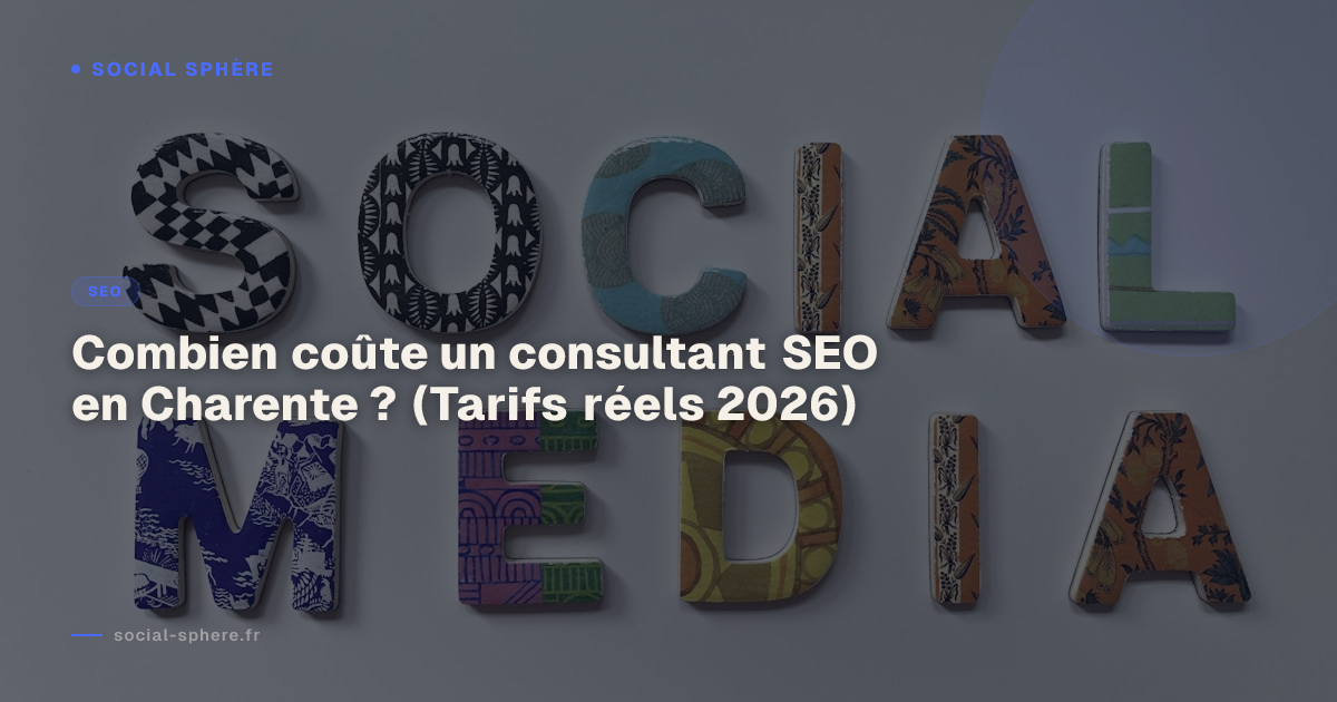 Combien coûte un consultant SEO en Charente ? (Tarifs réels 2026)