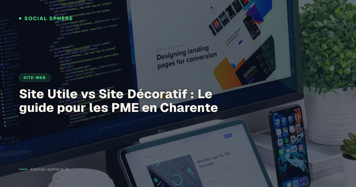 Site Utile vs Site Décoratif : Le guide pour les PME en Charente