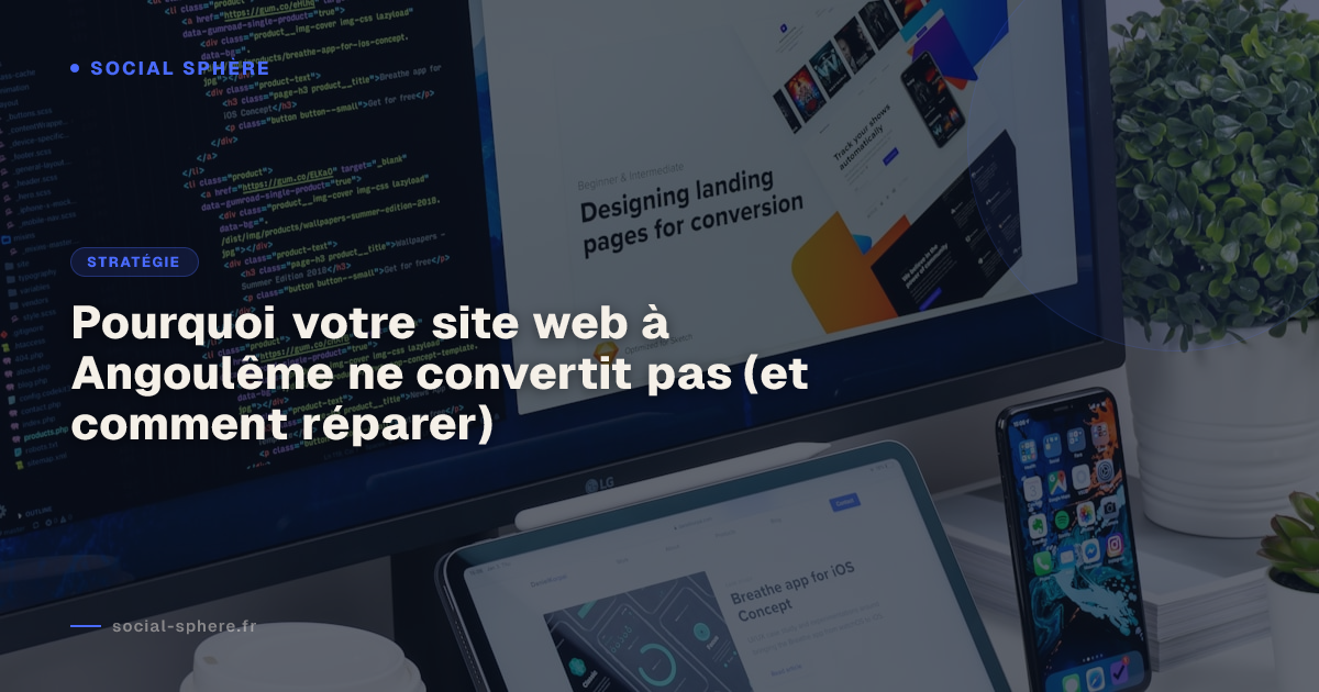 Pourquoi votre site web à Angoulême ne convertit pas (et comment réparer)