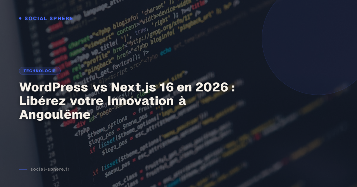 WordPress vs Next.js 16 en 2026 : Libérez votre Innovation à Angoulême