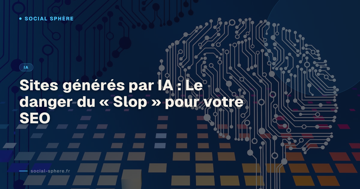 Sites générés par IA : Le danger du « Slop » pour votre SEO