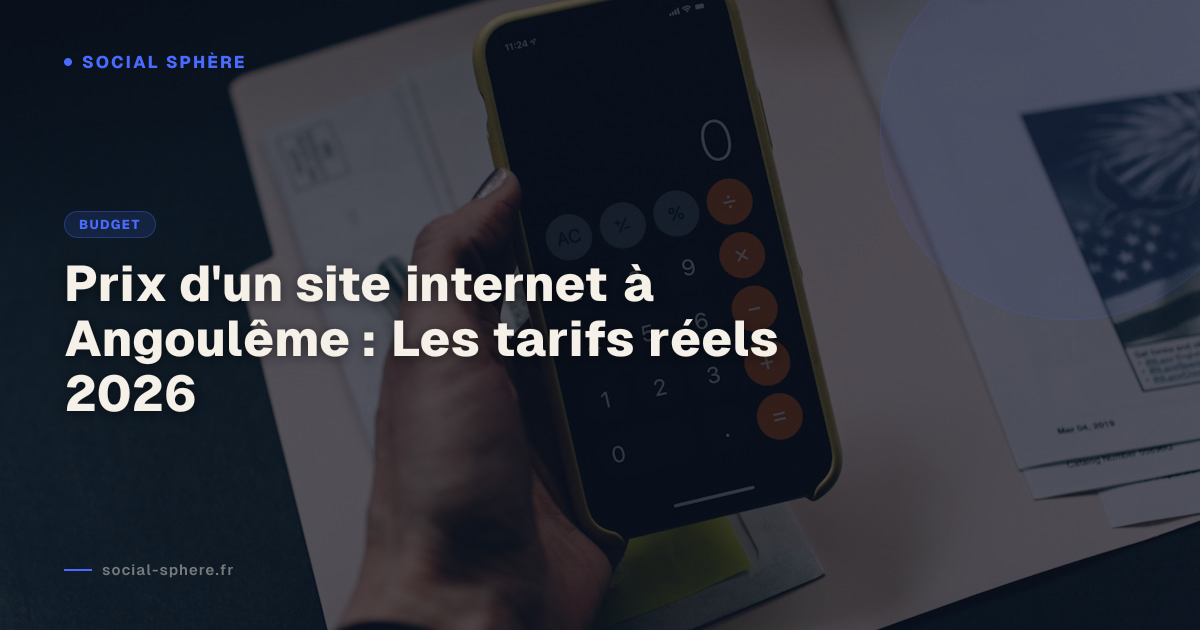 Prix d'un site internet à Angoulême : Les tarifs réels 2026