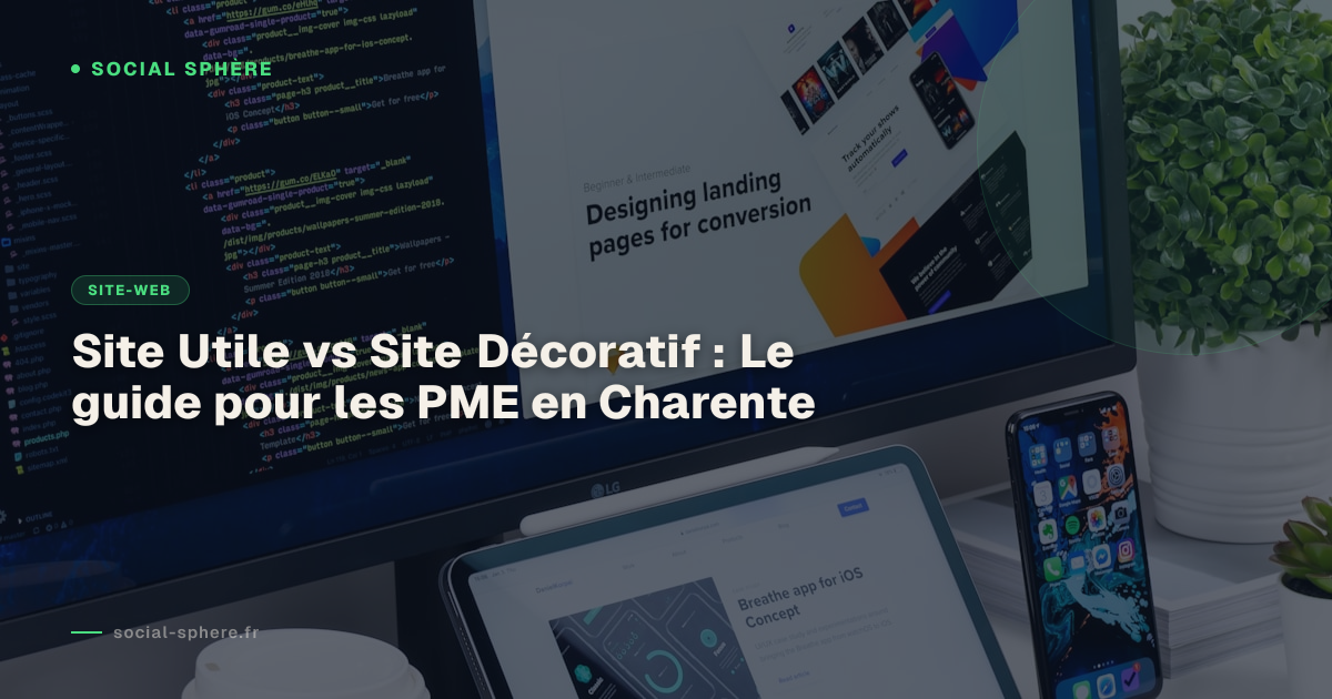 Site Utile vs Site Décoratif : Le guide pour les PME en Charente