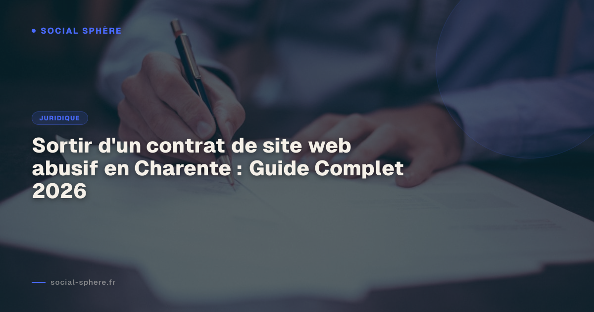Sortir d'un contrat de site web abusif en Charente : Guide Complet 2026