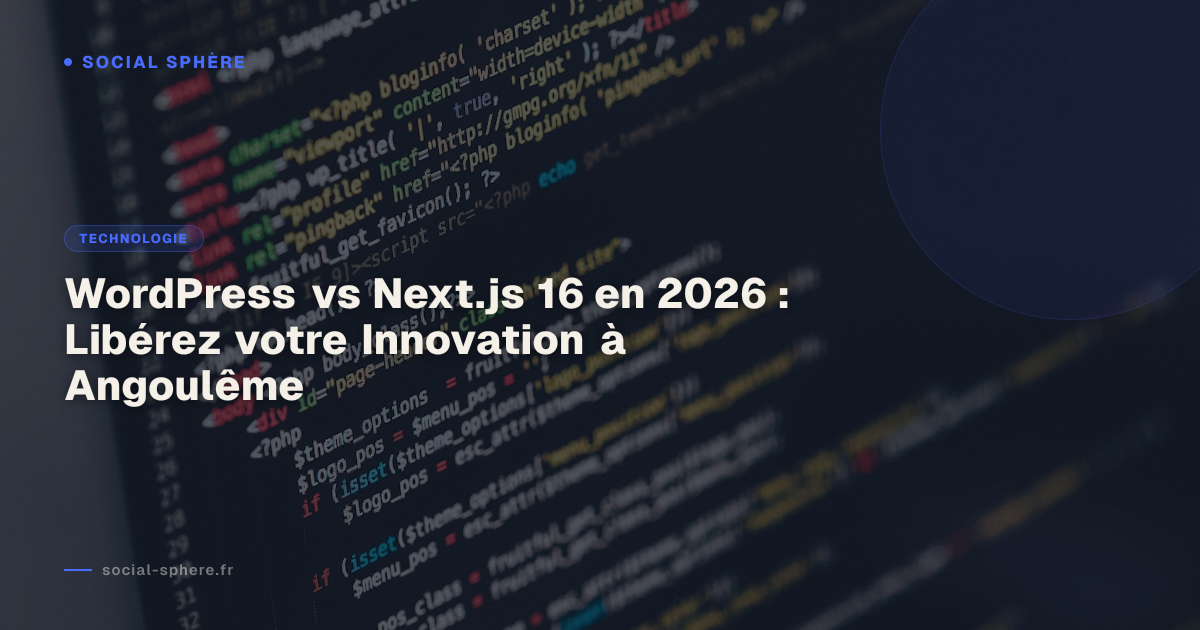 WordPress vs Next.js 16 en 2026 : Libérez votre Innovation à Angoulême