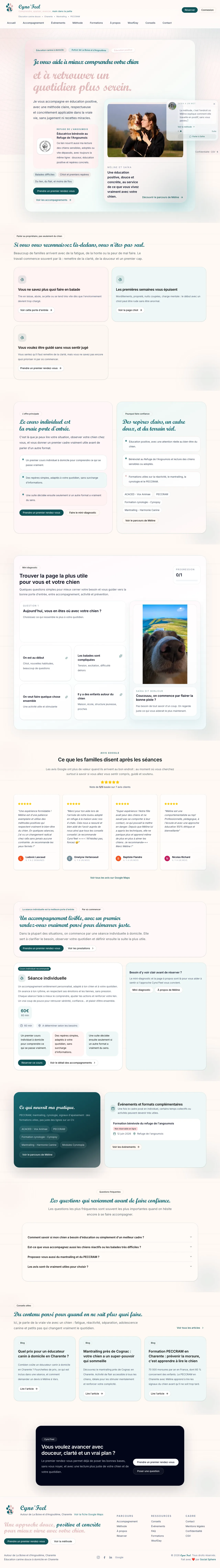 Aperçu du site Cyno'Feel